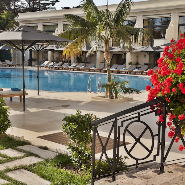 Beautiful pool view of Estoril Palacio Hotel