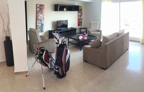 Living room in apartment at Lauro Golf
