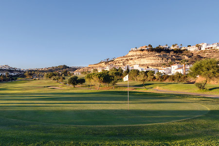 The green on the 12th hole at La Marquesa Golf