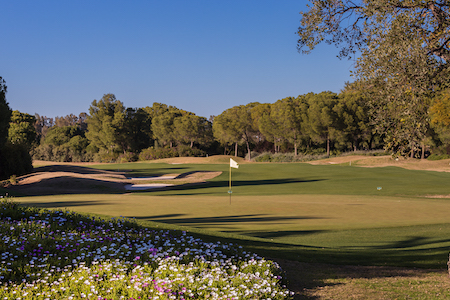 The 12th green on Real Sevilla Golf in Winter