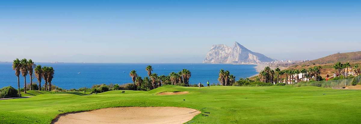 View to Gibraltar from Alcaidesa Links