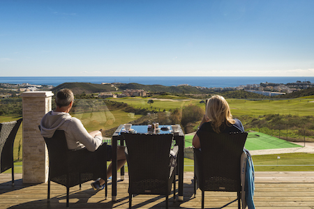 Relaxing on the terrace at Calanova Golf