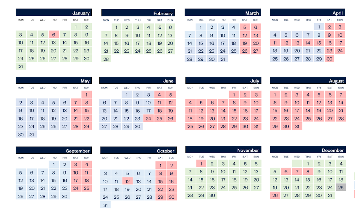 Emporda Golf Calendar 2022