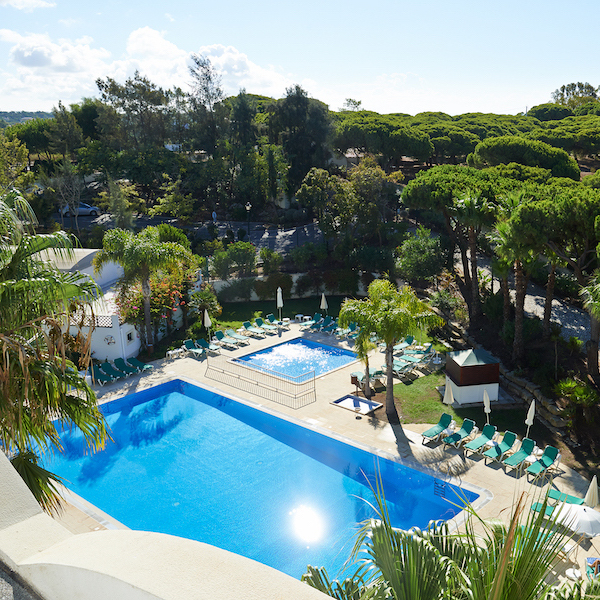 Pool view at Formosa Park Aparthotel in Quinta do Lago