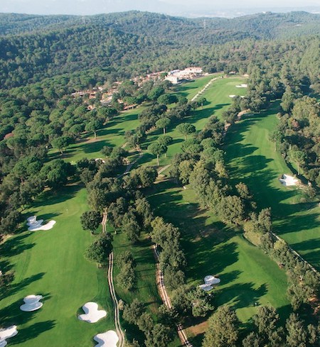 Aerial view of Girona Golf