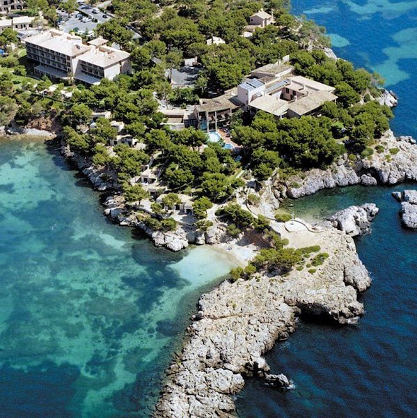 Aerial view of H10 Punta Negra Hotel including the ocean