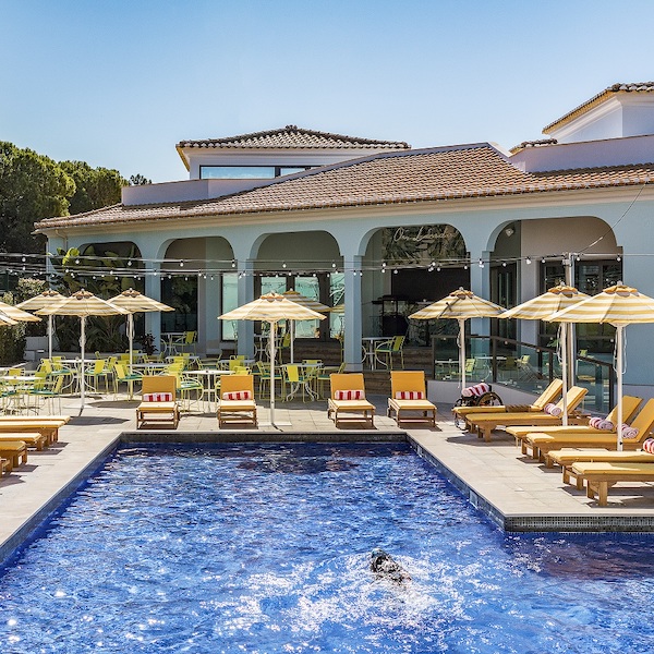 Pool view at The Magnolia Hotel in Quinta do Lago