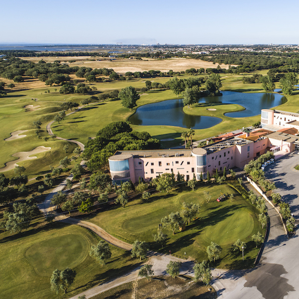 Aerial view of Montado Hotel and Golf Resort