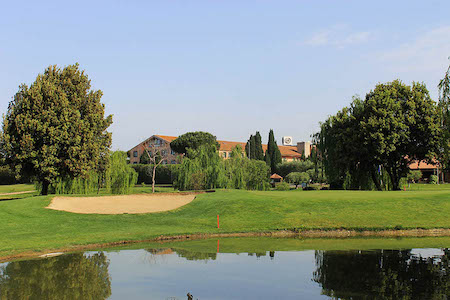 Water hazard at Parco de' Medici Golf