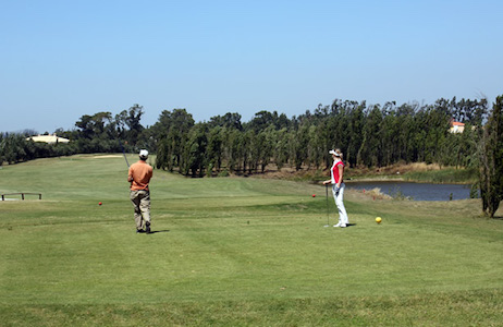 Tee shot on Pestana Beloura Golf