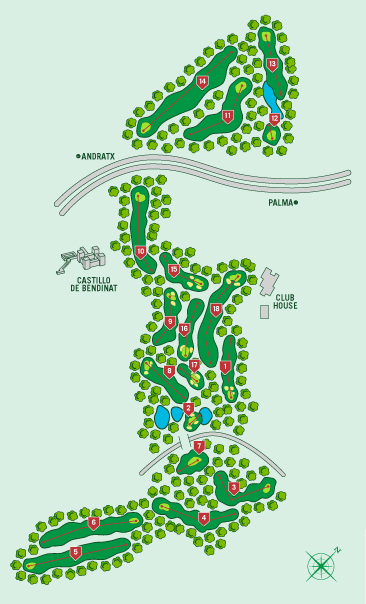 Real Bendinat Golf Club Course Plan