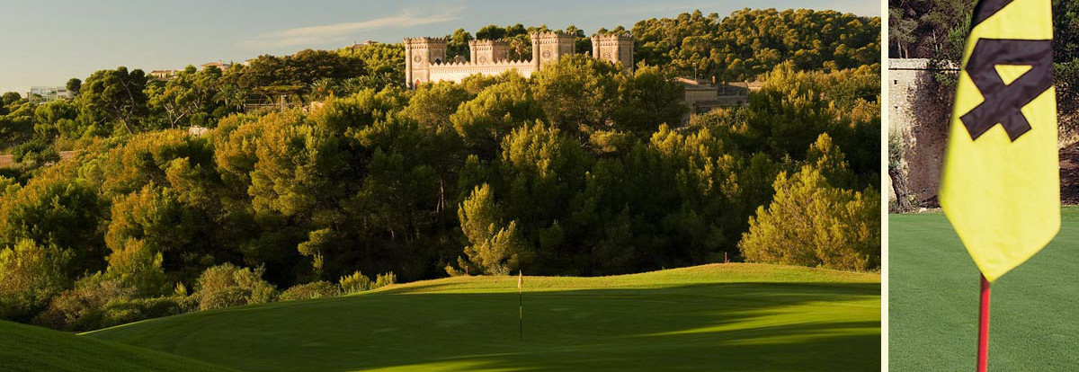 View to Bendinat Castle from Real Bendinat Golf Course