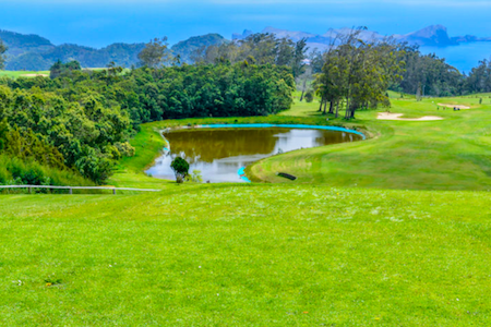 Water hole on Santo da Serra Golf