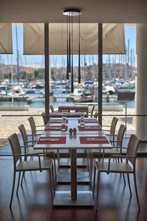 Dining at Marina Club Lagos overlooking marina