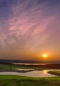 Sunset over Royal Obidos Golf Course