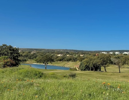 Water hazard on San Roque Resort