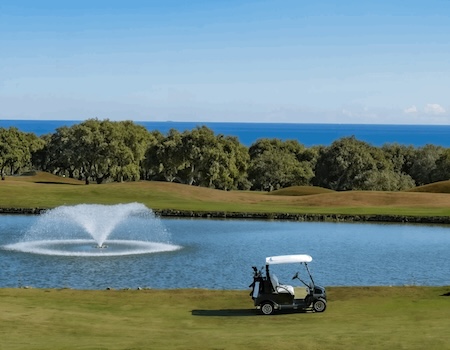 View to the Mediterranean from San Roque Golf Resort