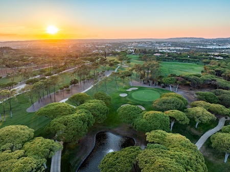 Panoramic view of the Vilamoura Old Course