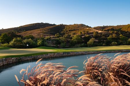 The final hole on Ombria Golf